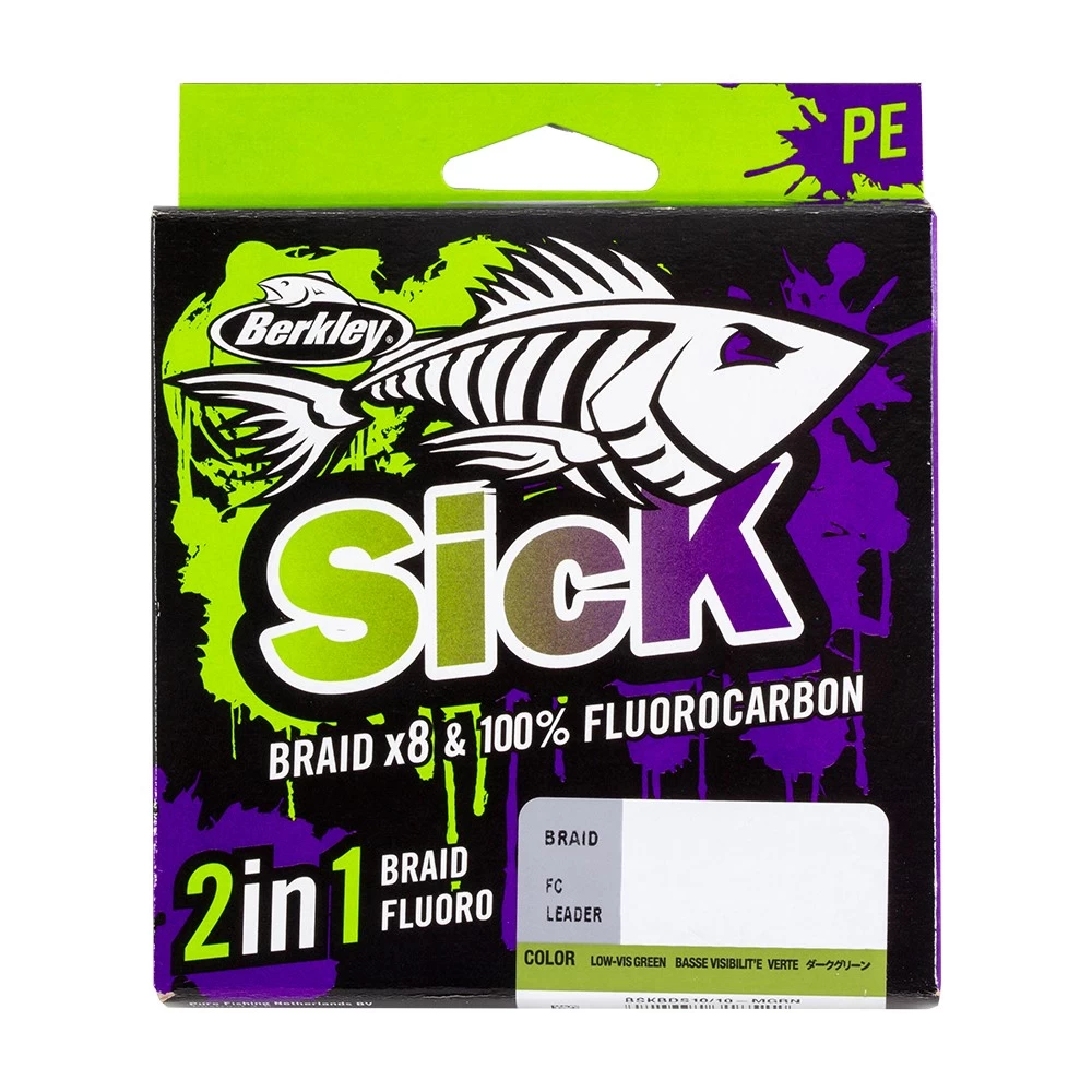 Berkley Sick 2in1 Braid X8 & 100% Fluorocarbon 3 Berkley Sick 2in1 Braid X8 & 100% Fluorocarbon