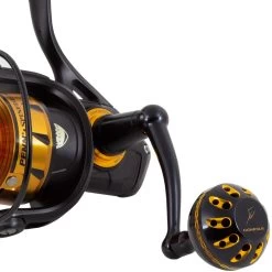 Gomexus Power Handle – (For Penn Battle, Spinfisher & Slammer) -Fishing Lures Shop gomexus black handle 2