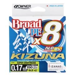 Owner PE Braid Broad Chartreuse 150yds