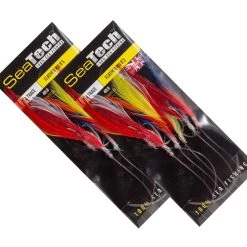 SeaTech Mackerel Feathers – Mixed Pack Of 10 -Fishing Lures Shop seatech mackerel feather pack 5