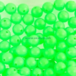 VMO Fluorescent Beads 5mm (single Colour) X 100 -Fishing Lures Shop vmo beads green