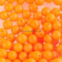 VMO Fluorescent Beads 5mm (single Colour) X 100 -Fishing Lures Shop vmo beads orange